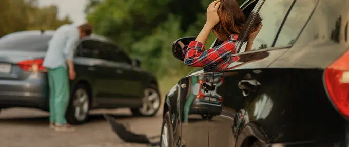 después de un accidente automovilístico